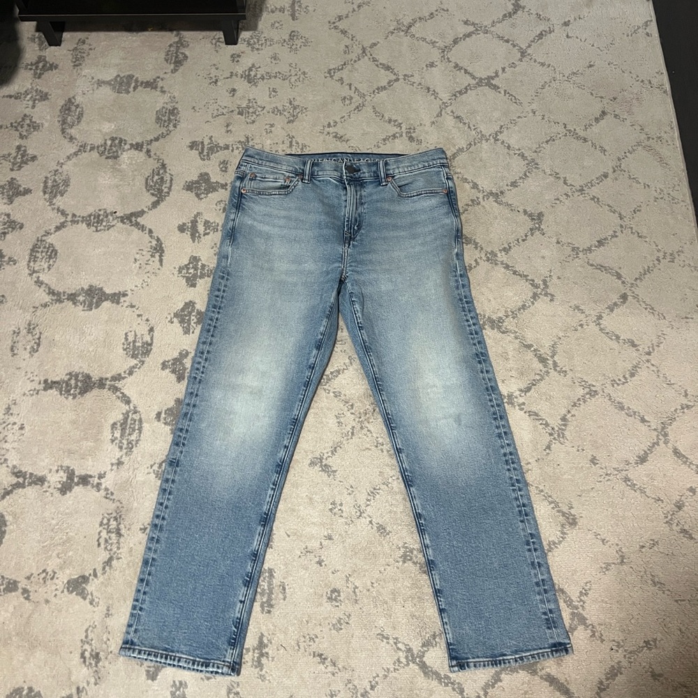 American Eagle Outfitters Light Blue Straight Jeans